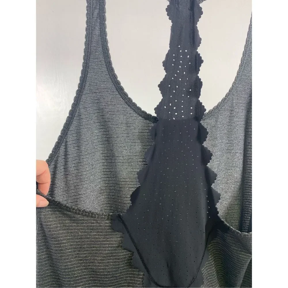 Lululemon Black Striped Racerback Top Size S - Picture 7 of 12